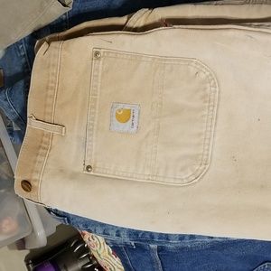 Carhart vintage insulated, Zippered Bottom Legs Men's 42" waist X 32" Length